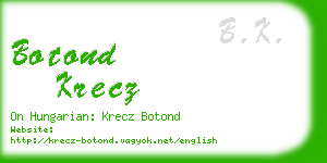 botond krecz business card